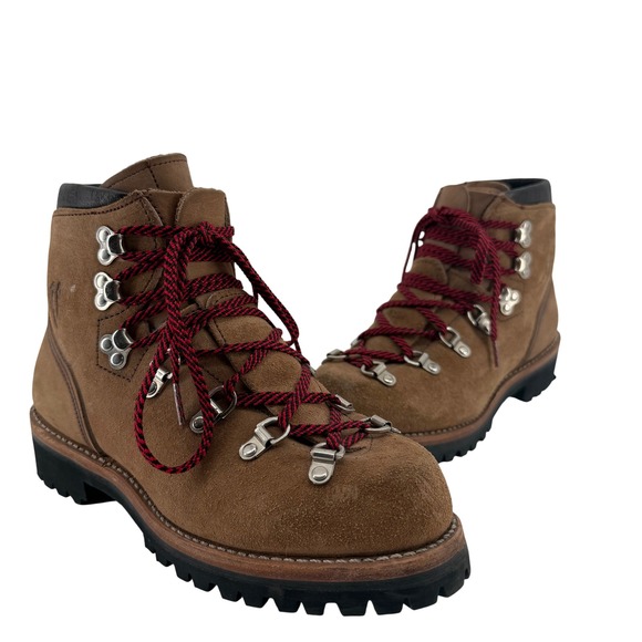 VTG Vasque Hiking Boots Brown Suede Lace Up Outdoor Trekking Size 6.5 USA Made